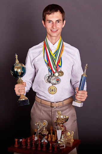 Young Igor Smirnov chess achievement